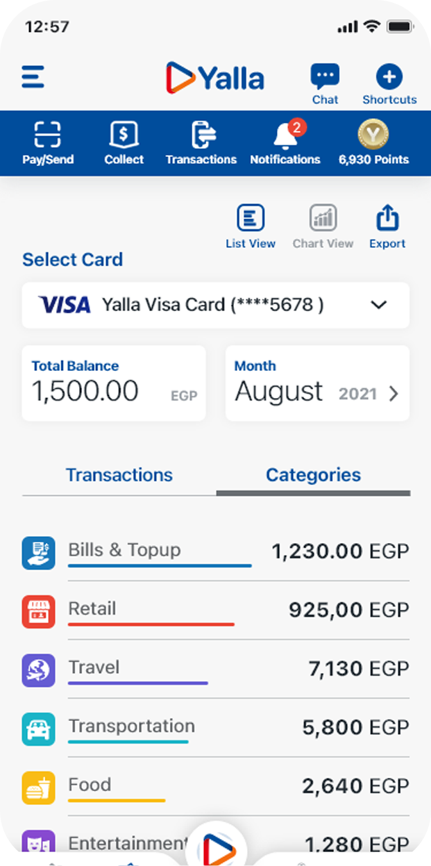 Yalla App to send & receive money